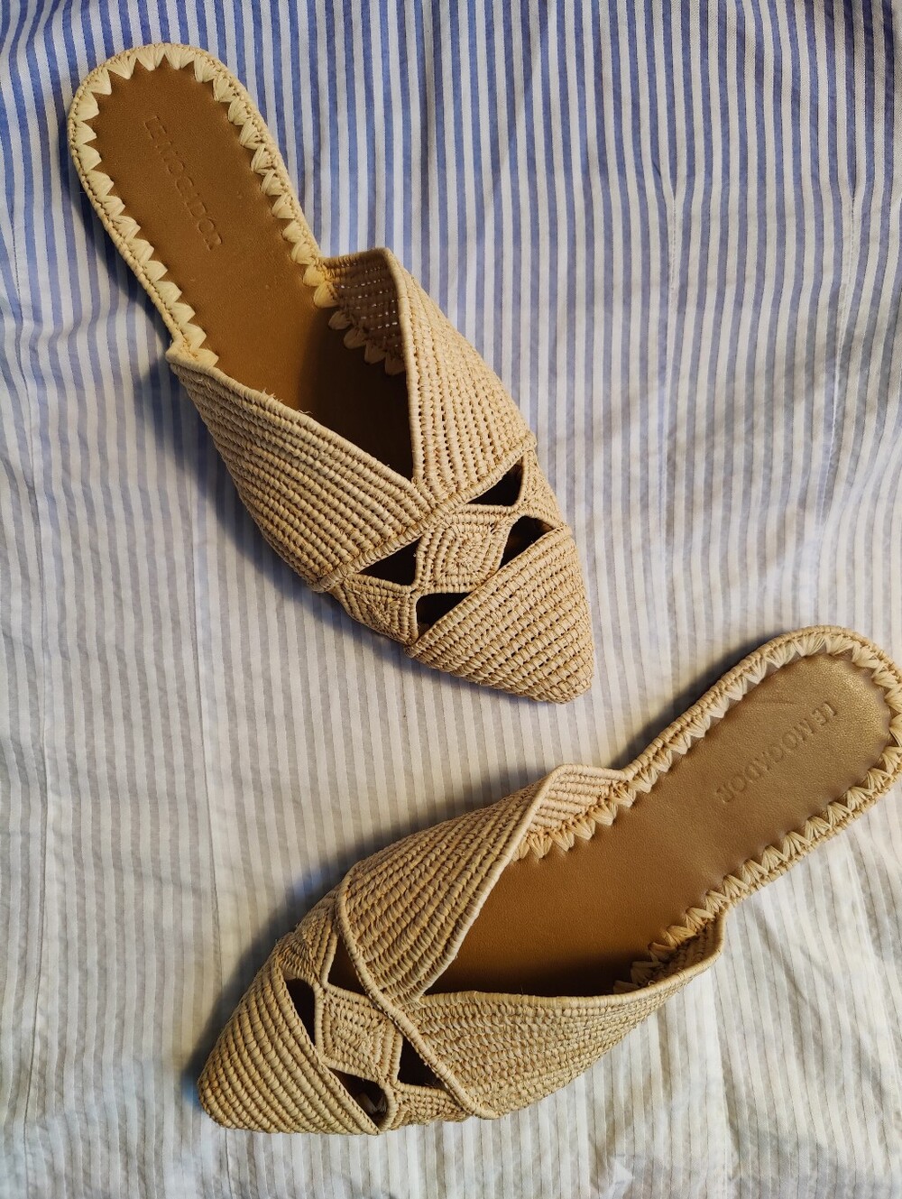 Le Mogador Handcrafted Raffia Sandals women’s 40